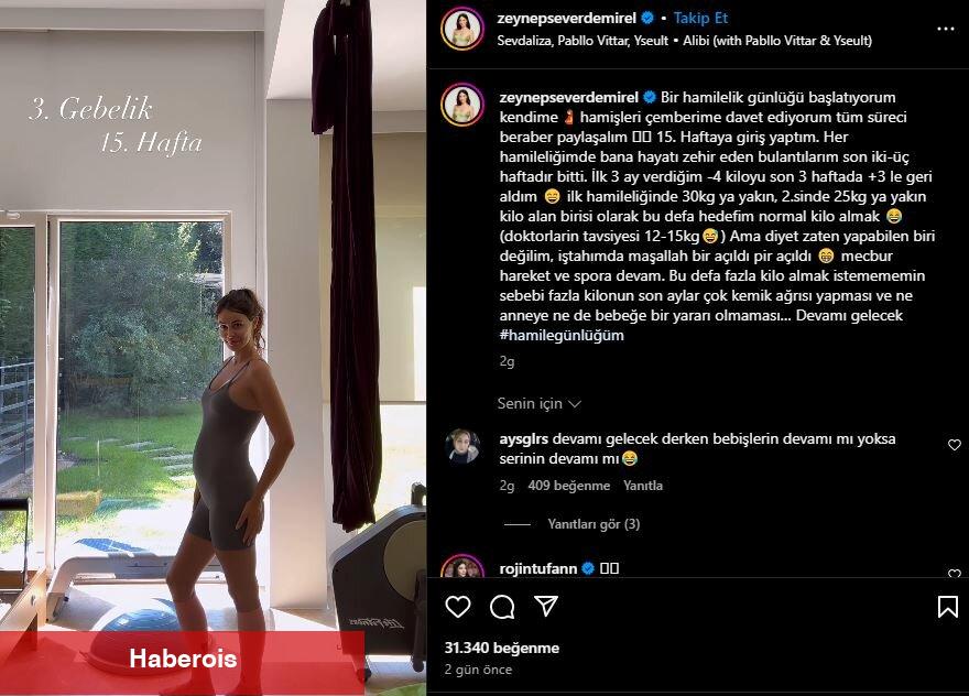 Zeynep Sever Demirel hamilelik günlüğüyle bütün ayrıntıları paylaşıyor!