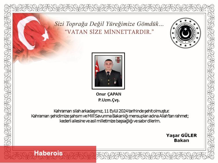 Zeytin Dalı'ndan acı haber!