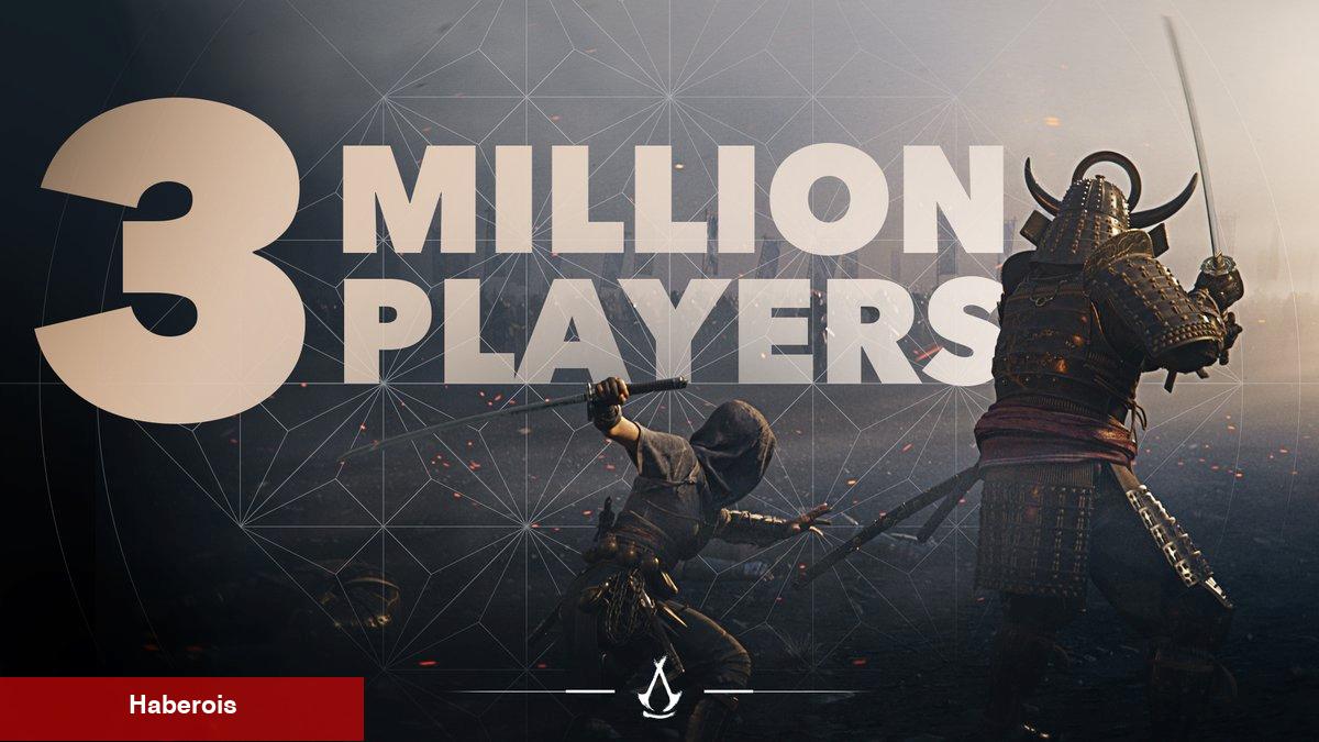 Assassin’s Creed Shadows, Birinci Haftasında 3 Milyon Oyuncuya Ulaştı