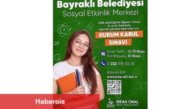 Bayraklı Belediyesi Sosyal Etkinlik Merkezi'nden kurum kabul sınavı