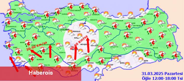 Bayramın ikinci gününe ilişkin meteorolojik rapor