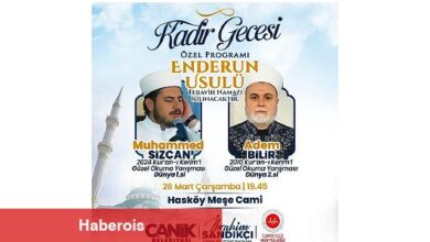 Canik Belediyesi'nden Kadir Gecesi Özel Programı