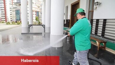 Canik'te Camilerde Bayram Temizliği
