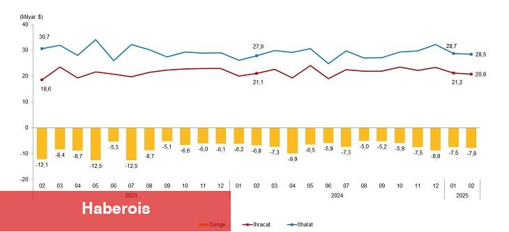 Dış Ticaret İstatistikleri, Şubat 2025