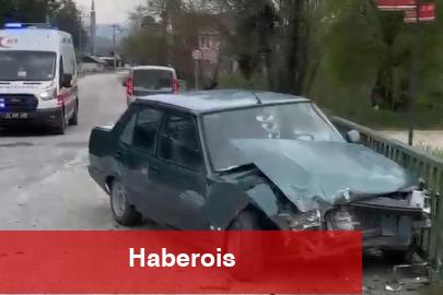 Düzce'de iki otomobil çarpıştı: 4 yaralı