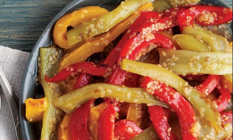 Közlenmiş Biber Salatası - Haberois Közlenmiş Biber Salatası