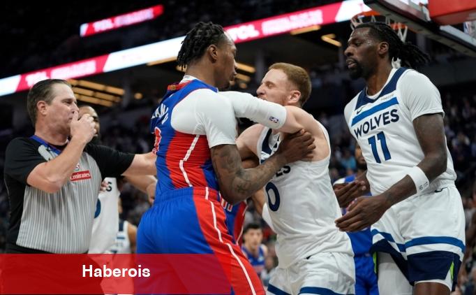 NBA'de gergin gece! Pistons-Wolves maçında 5 oyuncu ve 2 koç atıldı! - Haberois NBA'de gergin gece! Pistons-Wolves maçında 5 oyuncu ve 2 koç atıldı!