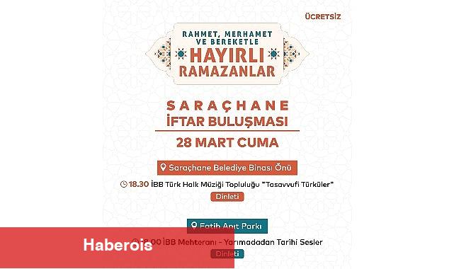 Saraçhane'de İftar ve Dinleti Programı