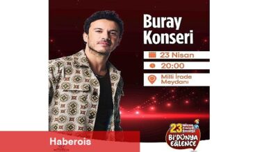 23 Nisan coşkusu Buray konseri ile doruğa çıkacak