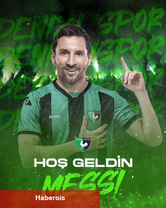 3. Lig grubu Denizlispor'dan Messi'li 1 Nisan latifesi