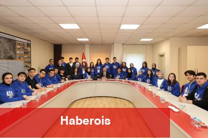 41 Genç’in başarılı öğrencileri Başkan Büyükgöz’e konuk oldu