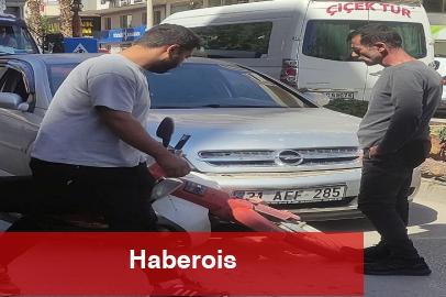 Antalya Kumluca'da maddi hasarlı trafik kazası