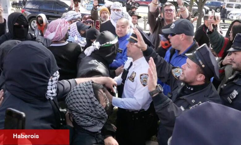 Brooklyn'de İsrail Resmi Sinagog Dış Sinagogu'na Karşı Protestolar - Haberois Brooklyn'de İsrail Resmi Sinagog Dış Sinagogu'na Karşı Protestolar