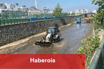 Bursa'da Mandıras Deresi'nde yaz temizliği