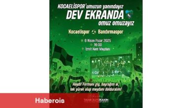 Büyükşehir, Bandırma maçını dev ekrana taşıyor
