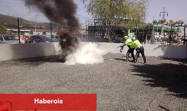 Büyükşehir İtfaiyesi'nden polislere yangın eğitimi - Haberois Büyükşehir İtfaiyesi'nden polislere yangın eğitimi