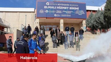 Büyükşehir'in yangın eğitimleri sürüyor