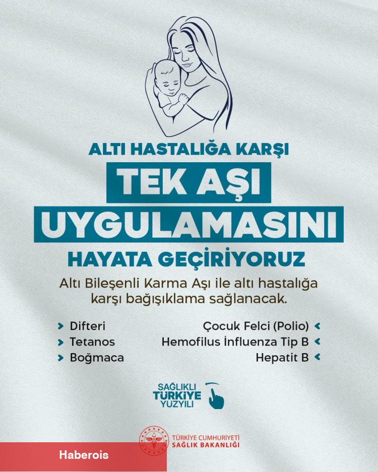 Çocukluk aşı takviminde yenilik! 6 bileşenli aşı uygulaması başladı