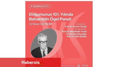 Doğumunun 101. Yılında Bahaeddin Ögel Paneli, Zeytinburnu Kültür Sanat'ta!