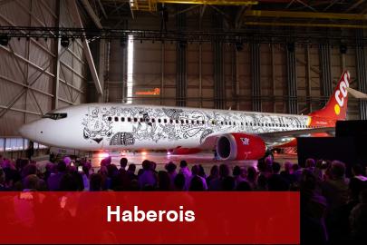 Dünyanın dövme tasarımlı ilk uçağı havalandı