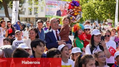 Gaziemir'i 23 Nisan coşkusu sardı