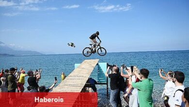 Gökyüzünden denize pedal çevirdiler