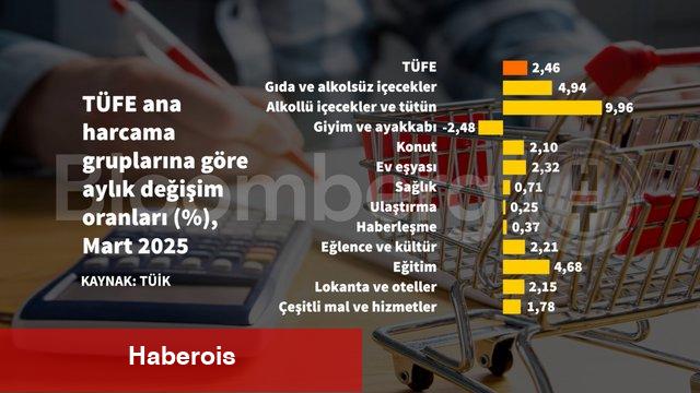 Grafiklerle Mart enflasyonu