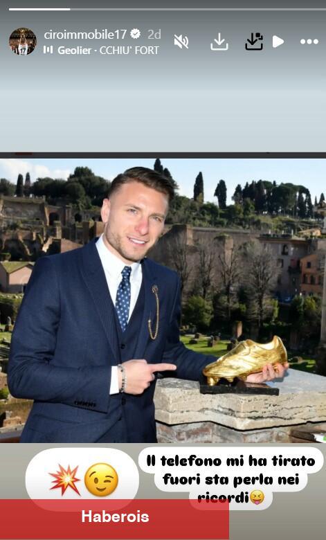 Immobile'den gece yarısı mesaj!