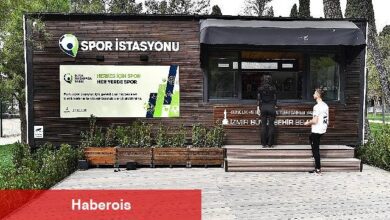 İzmir'in ilk spor istasyonu Hasanağa Bahçesi'nde açıldı