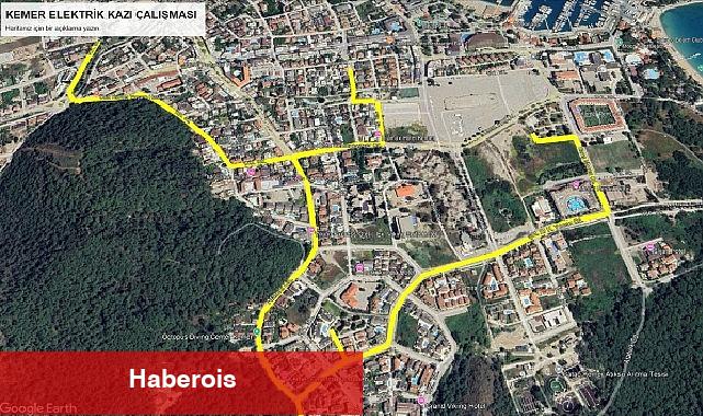 Kemer'de elektrik hatları yenileniyor - Haberois Kemer'de elektrik hatları yenileniyor