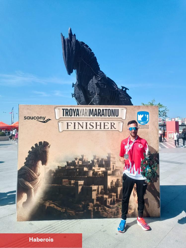 Keşanlı atlet Troya Yarı Maratonu’nda şampiyon oldu
