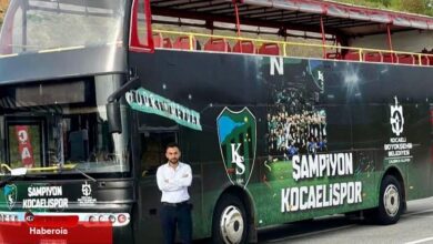 Kocaeli'de şampiyonluk otobüsü kutlamalara hazır