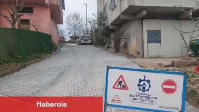 Körfez'in köylerine parke taşı döşeniyor