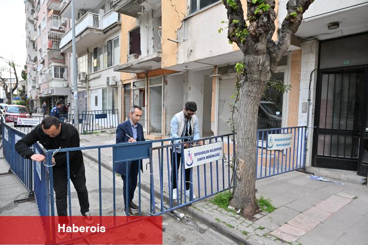 Manisa Şehzadeler'de riskli bina için harekete geçildi