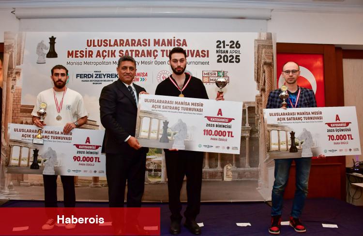 Manisa Şenliği Satranç Turnuvası’nda şampiyon belirli oldu