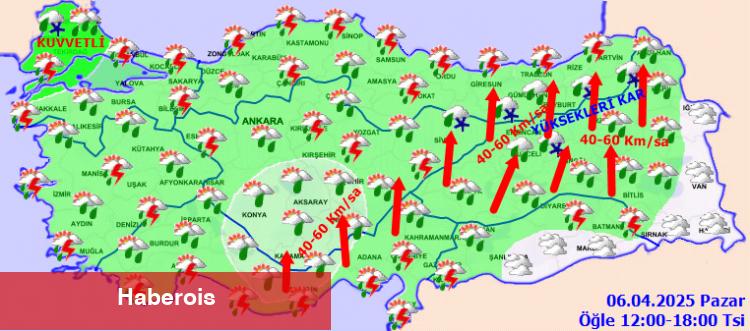 Meteoroloji'den çok sayıda il için uyarı: Gök gürültülü sağanak ve kuvvetli rüzgar bekleniyor!
