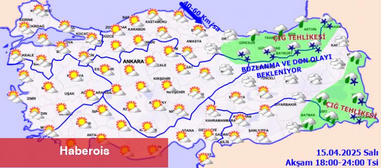 Meteoroloji'den üçlü uyarı! Yağış, rüzgar ve zirai don tehlikesi!