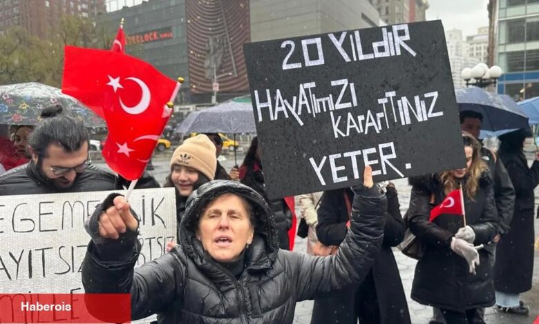 New York’ta İmamoğlu'nun tutukluluğuna protesto - Haberois New York’ta İmamoğlu'nun tutukluluğuna protesto