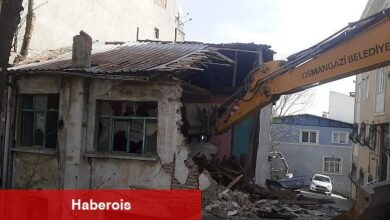 Osmangazi'de metruk binalar yıkılıyor