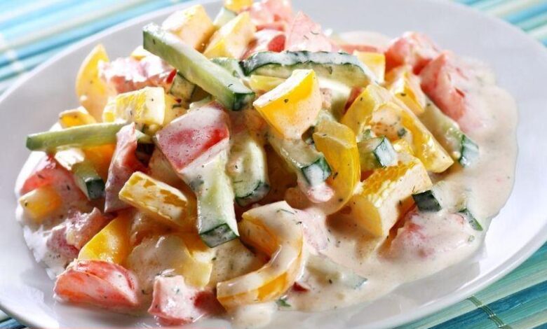 Renkli Biber Salatası - Haberois Renkli Biber Salatası