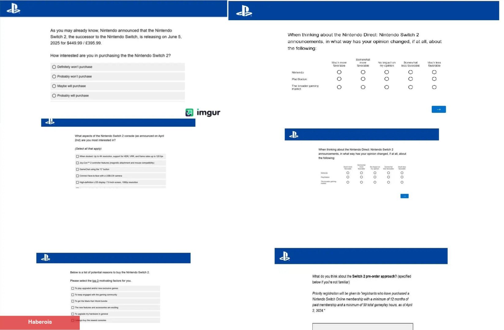 Sony, Nintendo Switch 2 İçin Anket Yapıyor