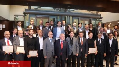 Su eserleri ve hayvansal mamuller bölümünde ihracat başkanları ödüllerle onurlandırıldı