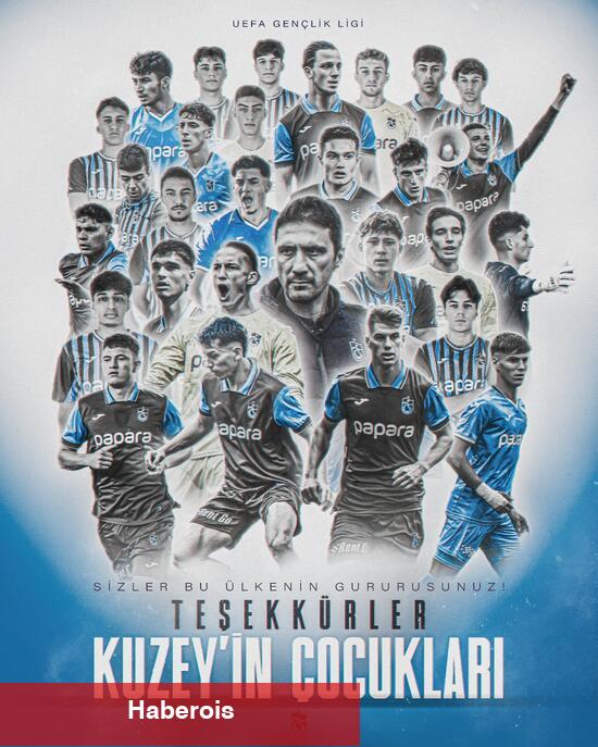 Trabzonspor: "Bu ülkenin gururusunuz"
