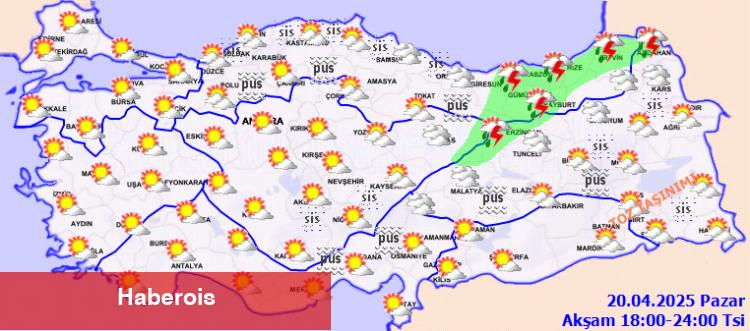 Yurtta Pazar havası nasıl olacak?
