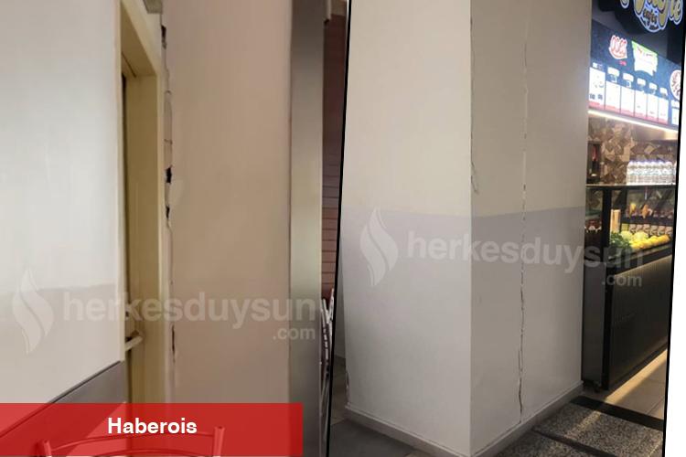 Zelzele sonrası Bursa’da o AVM'de endişe! AVM'deki çatlaklar korkuttu, uzmanlar uyardı!