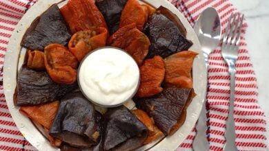 Zeytinyağlı Kuru Patlıcan Biber Dolması