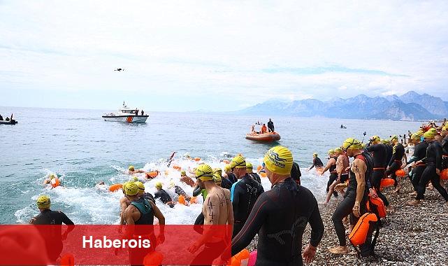 Açık su yüzme yarışlarının startını Lider Muhittin Böcek verdi - Haberois Açık su yüzme yarışlarının startını Lider Muhittin Böcek verdi
