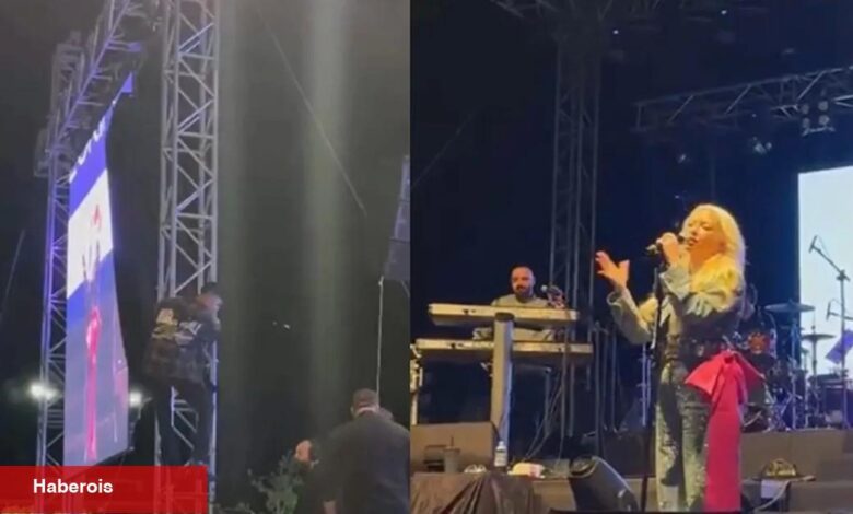 Aksaray’da Ece Seçkin rüzgarı; Örümcek adam üzere tırmandı!