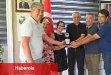 Altınkaya'dan Lider Topaloğlu'na teşekkür plaketi