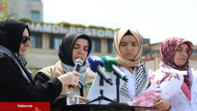 Bayanlar Gazze için ayakta: İstanbul’da manalı aksiyon
